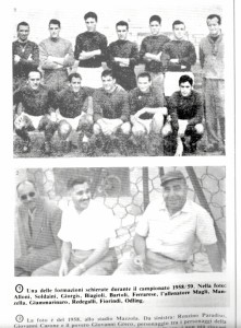 La formazione del Taranto 58-59